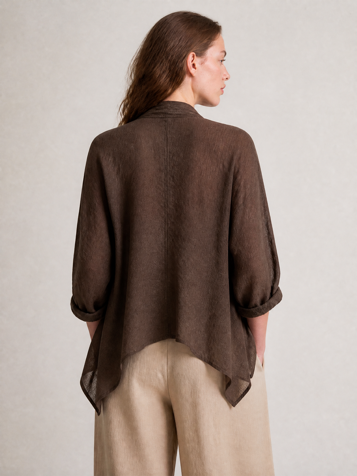 Women's Linen Lapel Cardigan – ModClo