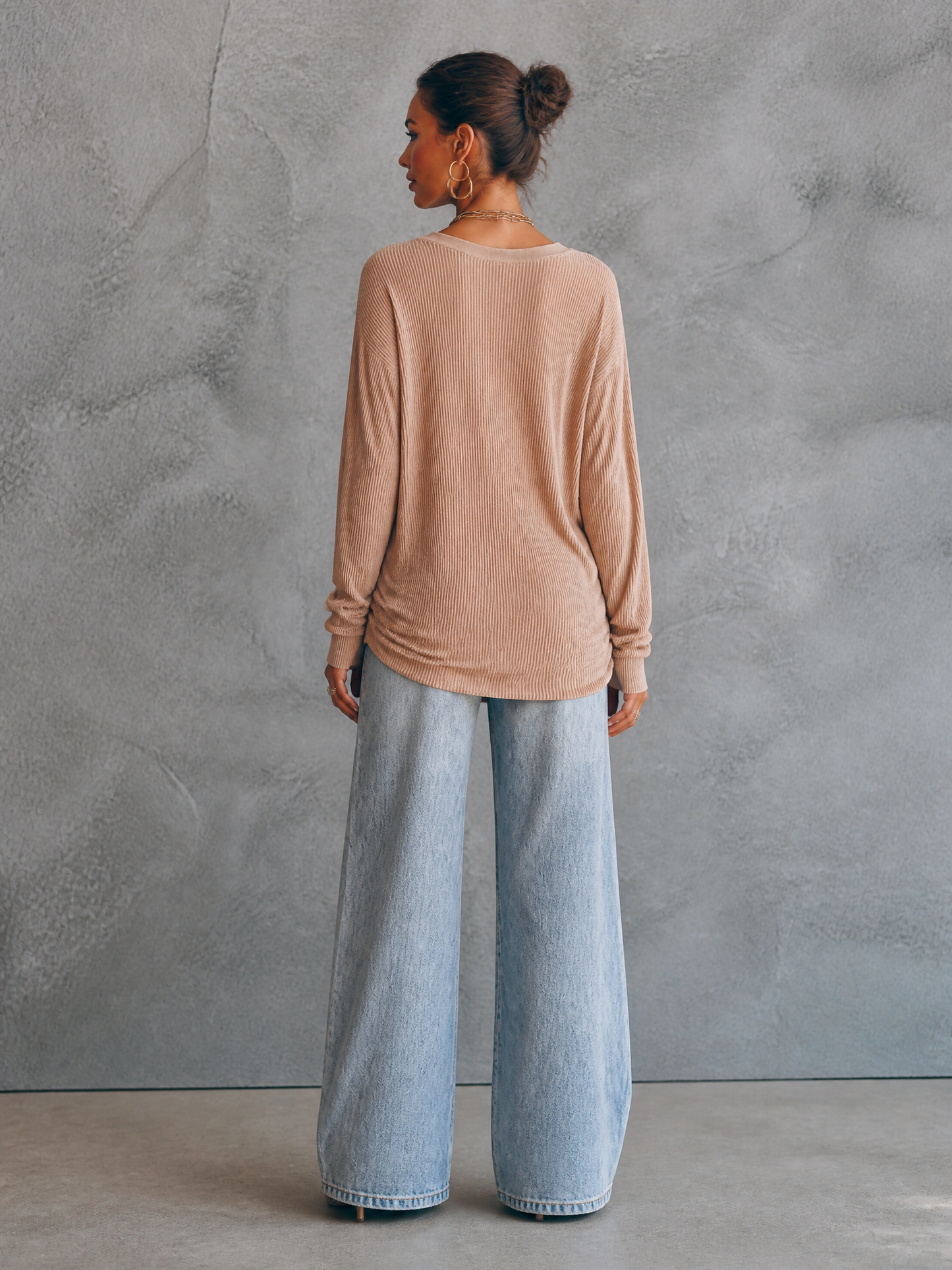 Women's Knit Draped Panel Top – ModClo
