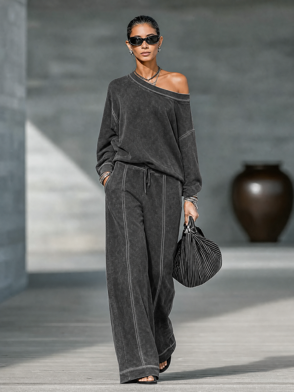 Women's Vintage Faded One Trouser Set – ModClo