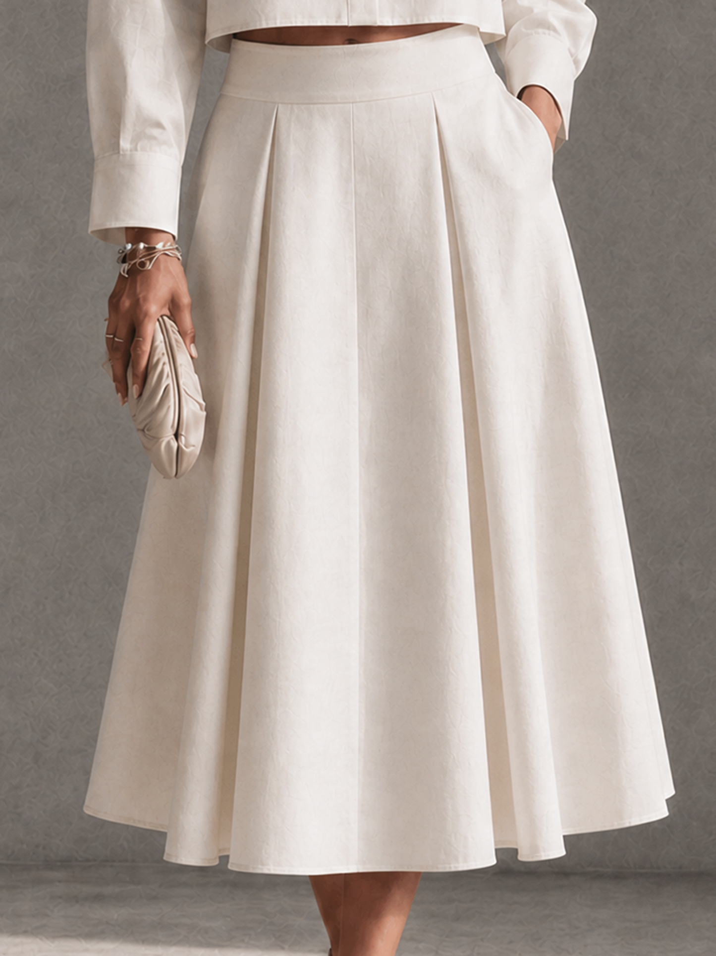 Women's Lace Trimmed Skirt Set – ModClo