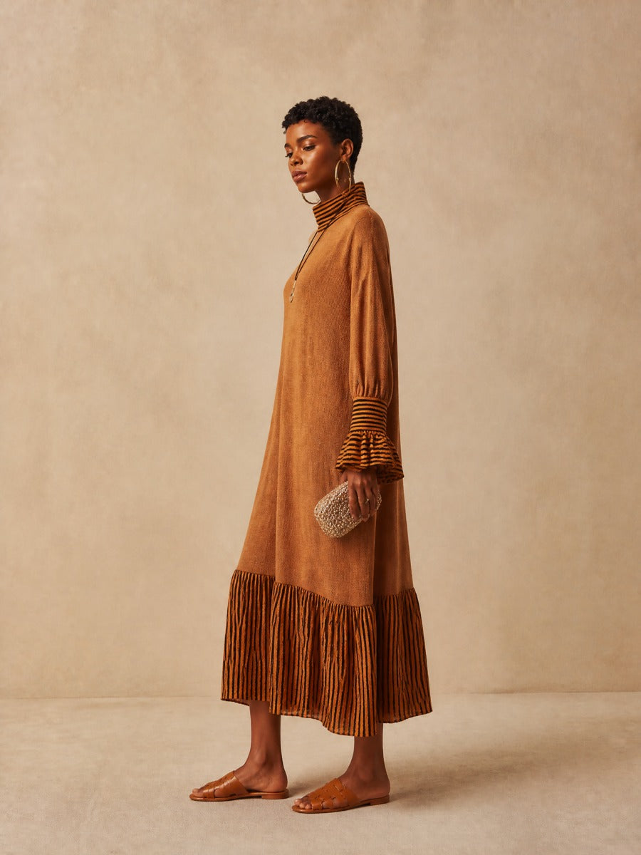 Women's Knit Striped Maxi Dress – ModClo