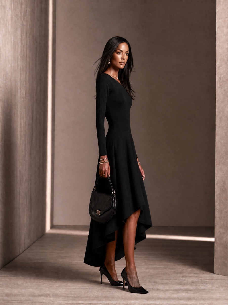 Women's Asymmetric One Shoulder Midi Skirt – ModClo