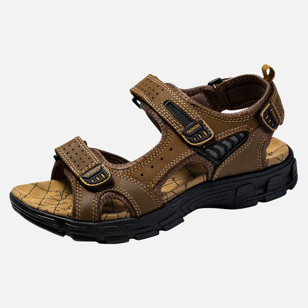 Men's Cushioned Sport Sandals | Open Toe Adjustable Strap