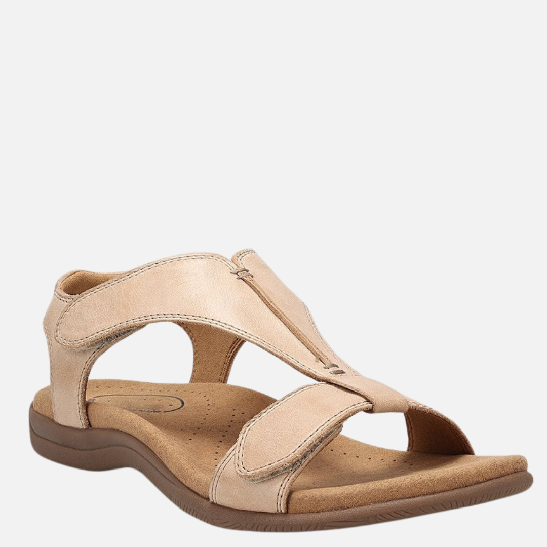 Women's Cushioned T-Strap Open Toe Sandals Arch