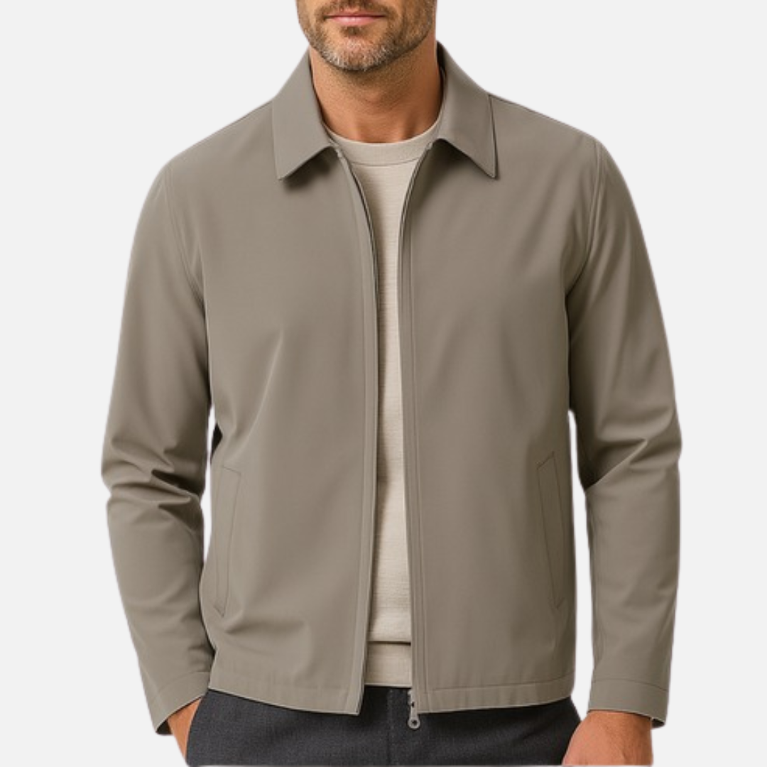 Men's Casual Bomber Jacket Zip Up
