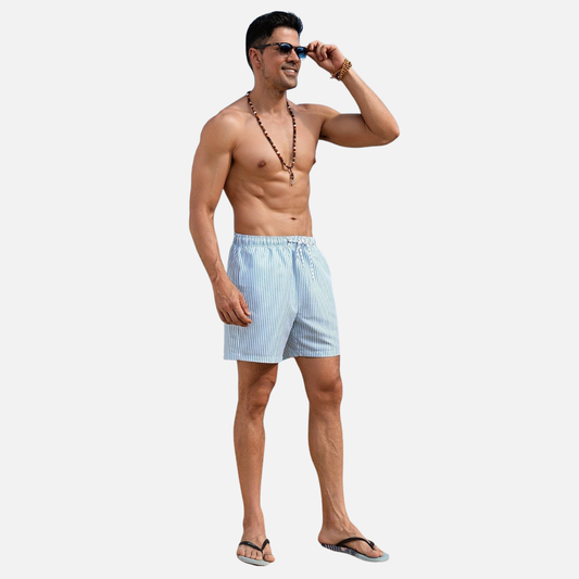 Men’s Striped Swim Shorts