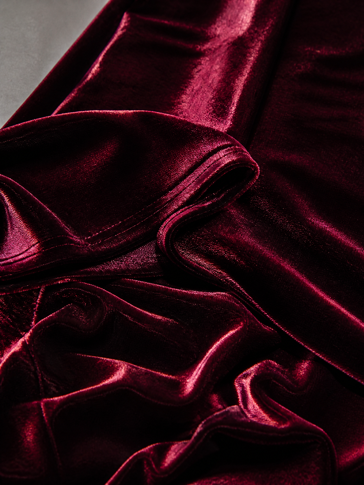 Women's Burgundy Velvet Dress – ModClo