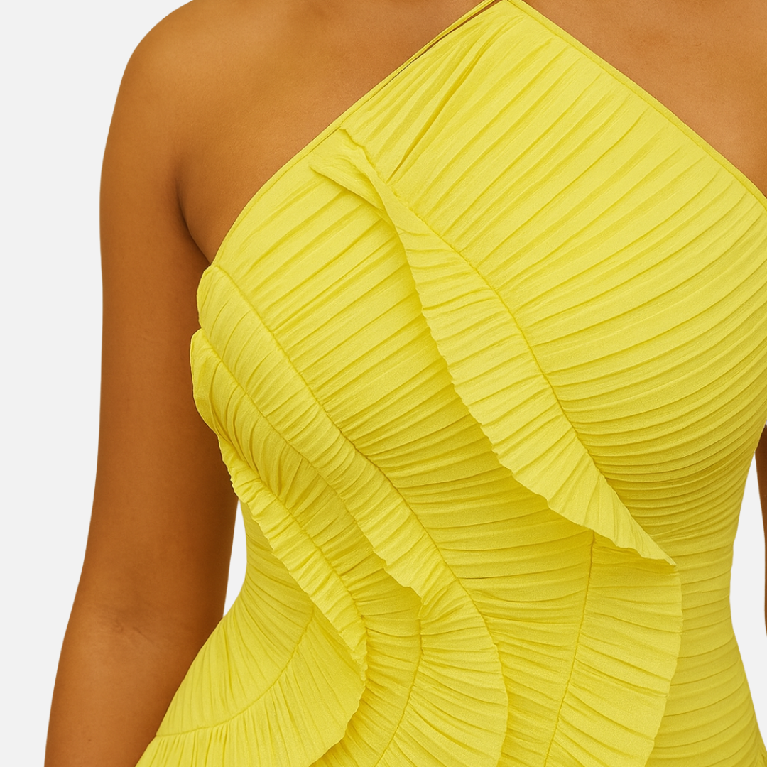 Pleated Maxi Dress Sleeveless