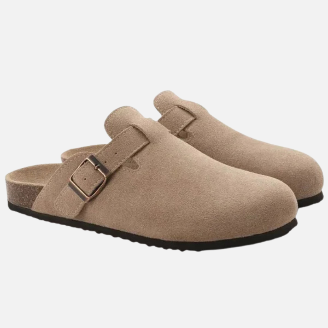 Men's Comfortable Suede Slip-On Clogs Mules Sandals