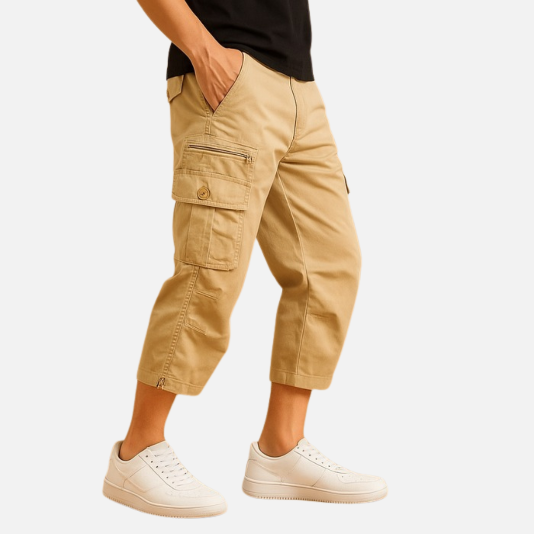 Men's Relaxed Cargo Capri Shorts