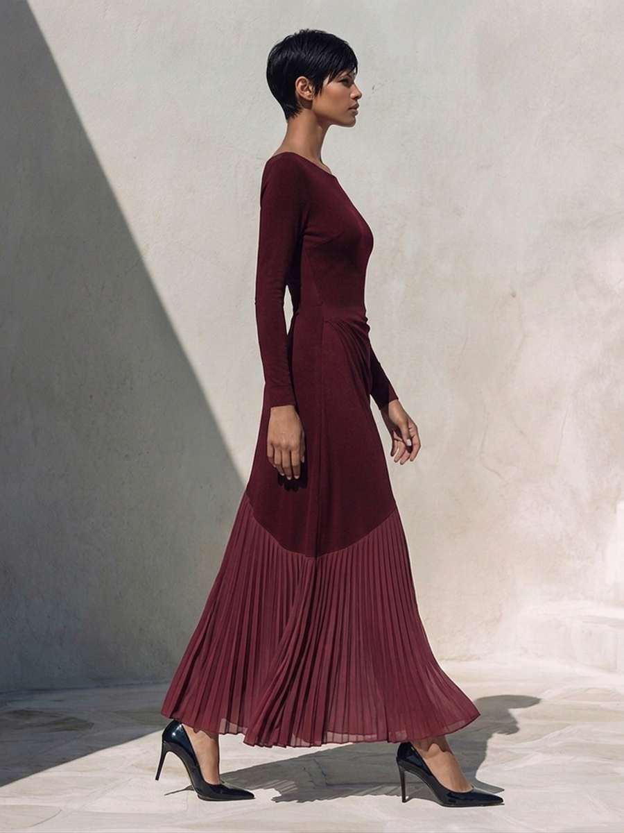 Women's Knit Off Shoulder Maxi Dress – ModClo
