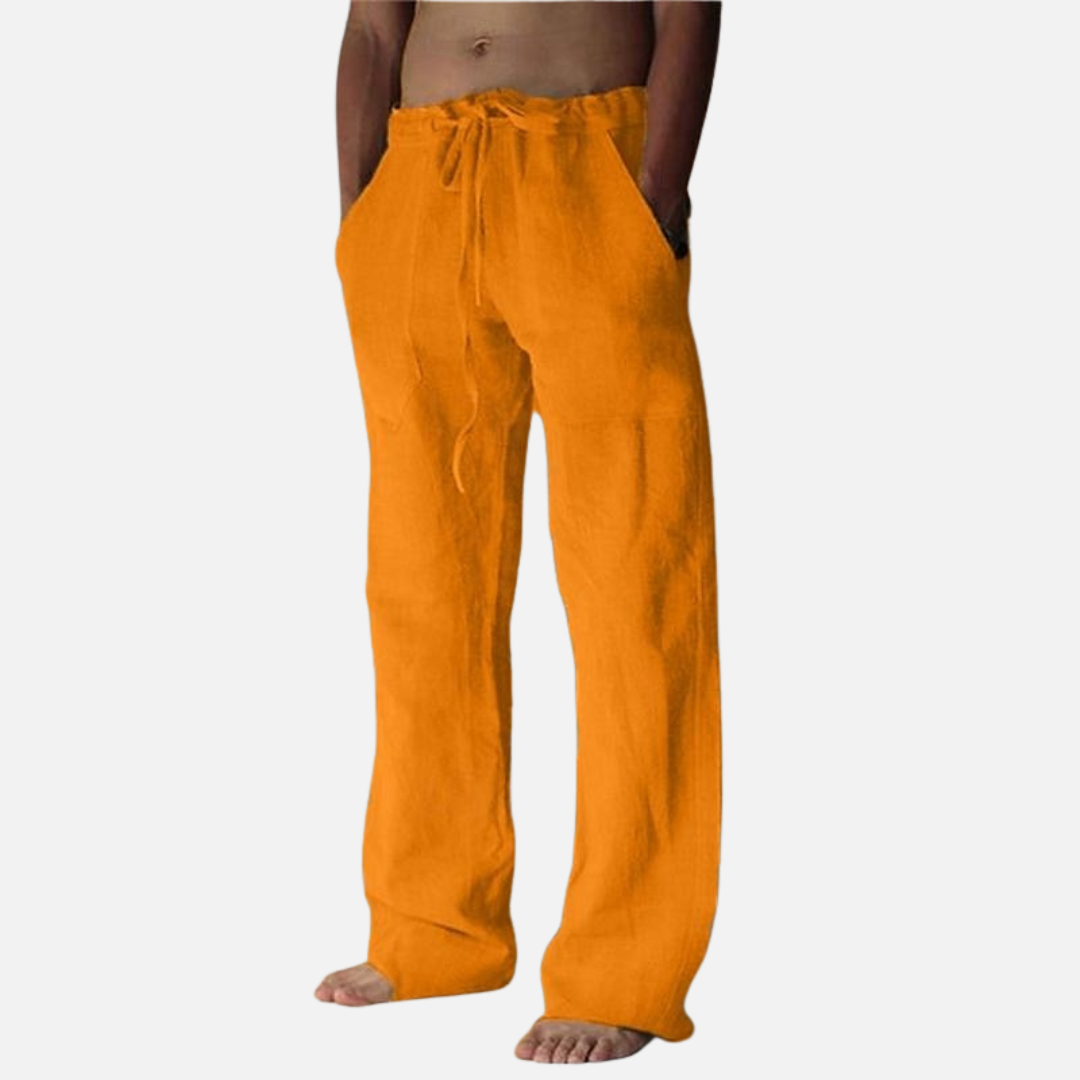 Men's Linen Drawstring Lounge Pants