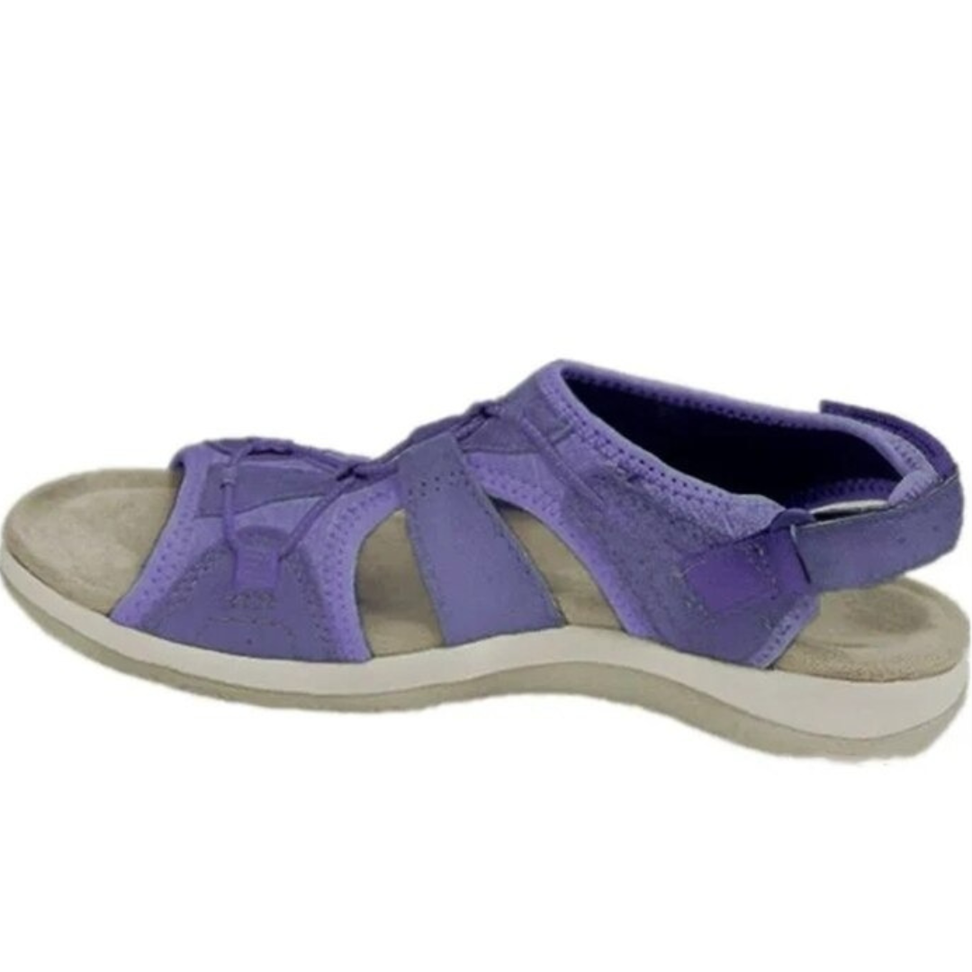 Women's Cushioned Walking Sandals | Velcro Multi-Strap Arch Support