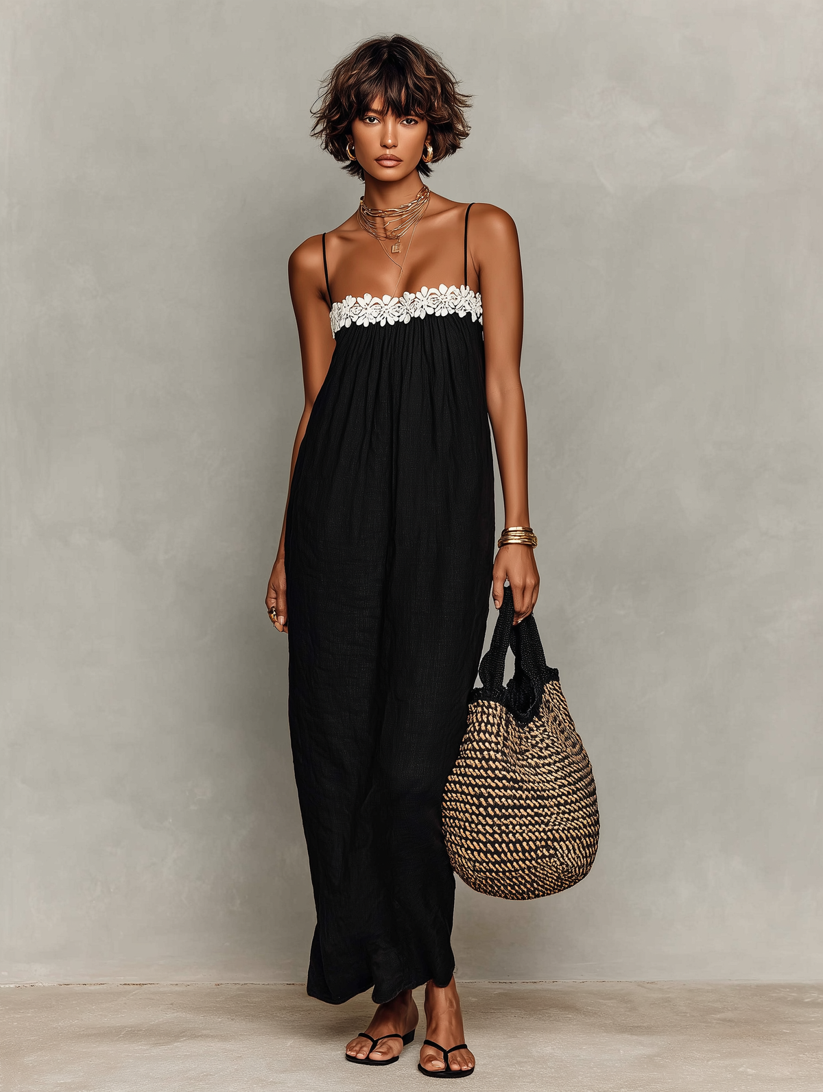 Women's Linen Strapless Maxi Dress – ModClo