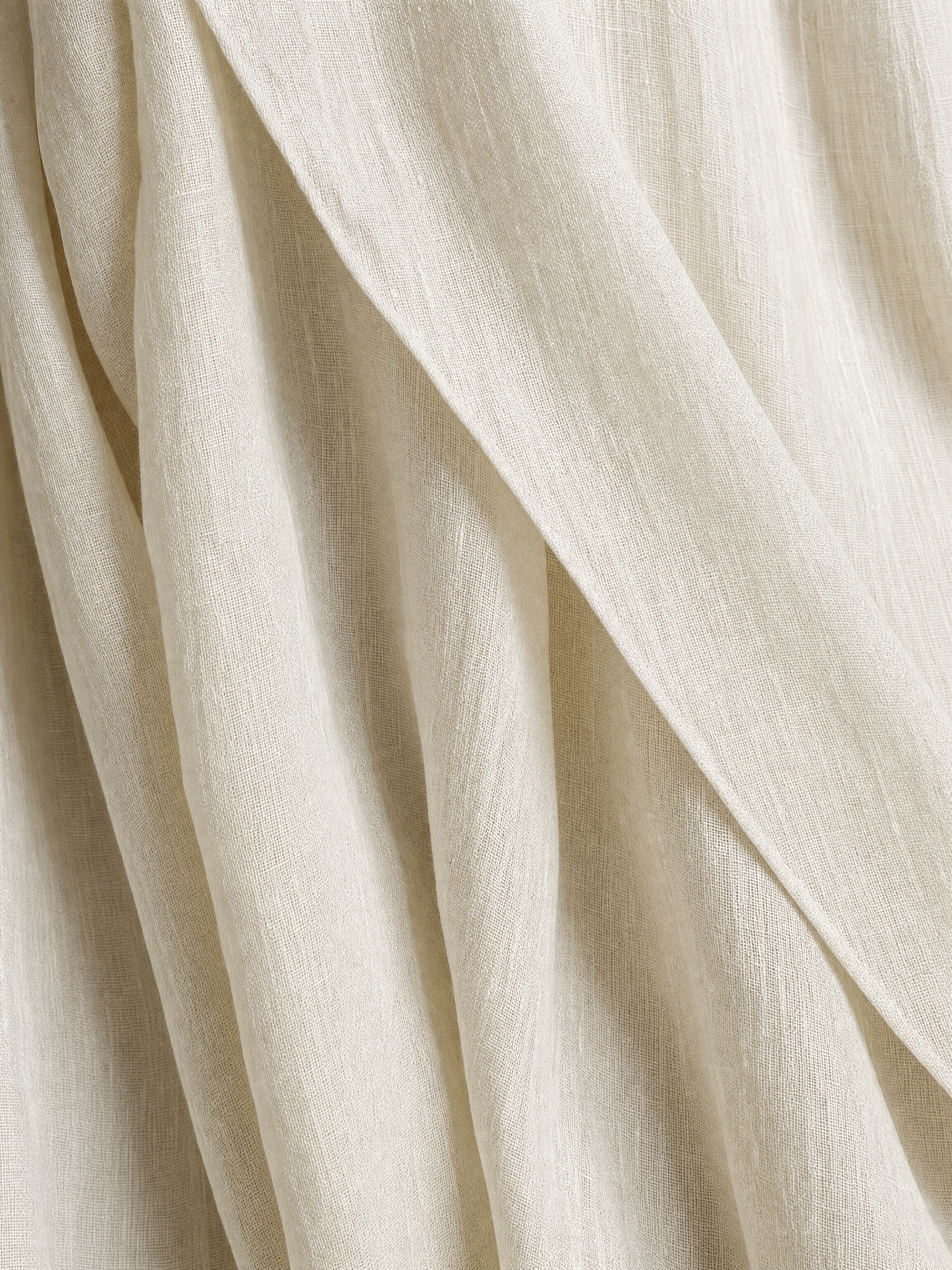 Women's Ivory Linen Sleeveless Asymmetric Dress – ModClo