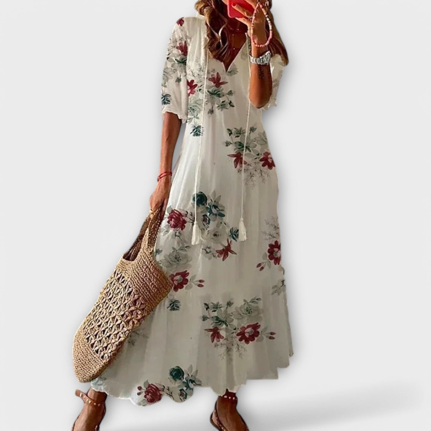 Women's Bohemian Maxi Dress Relaxed