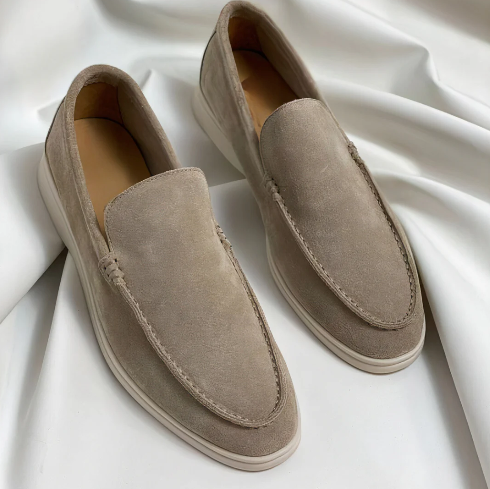 Old Money Suede Slip-On Loafers for Men's