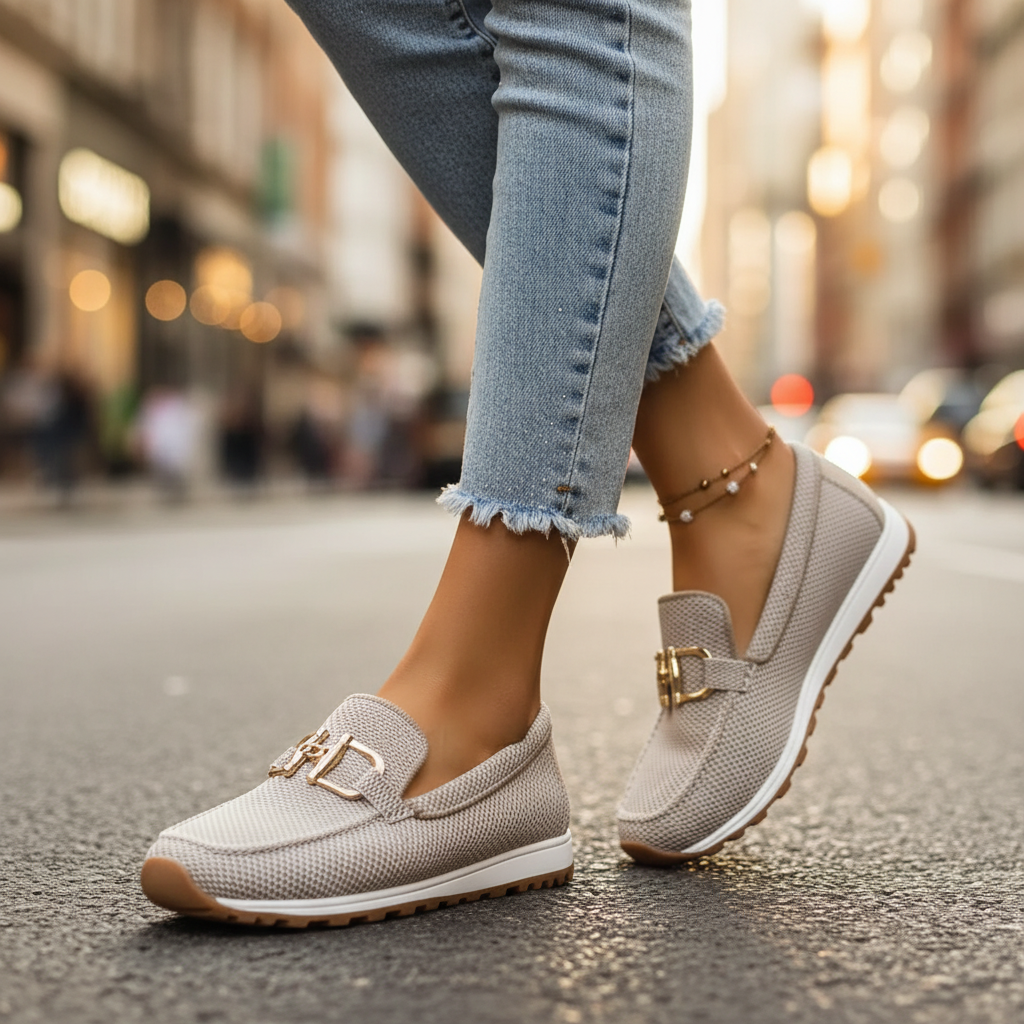 Women's Perforated Slip-On Loafers