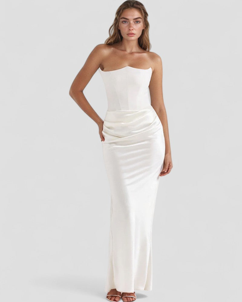 Luxury Satin Corset Gown