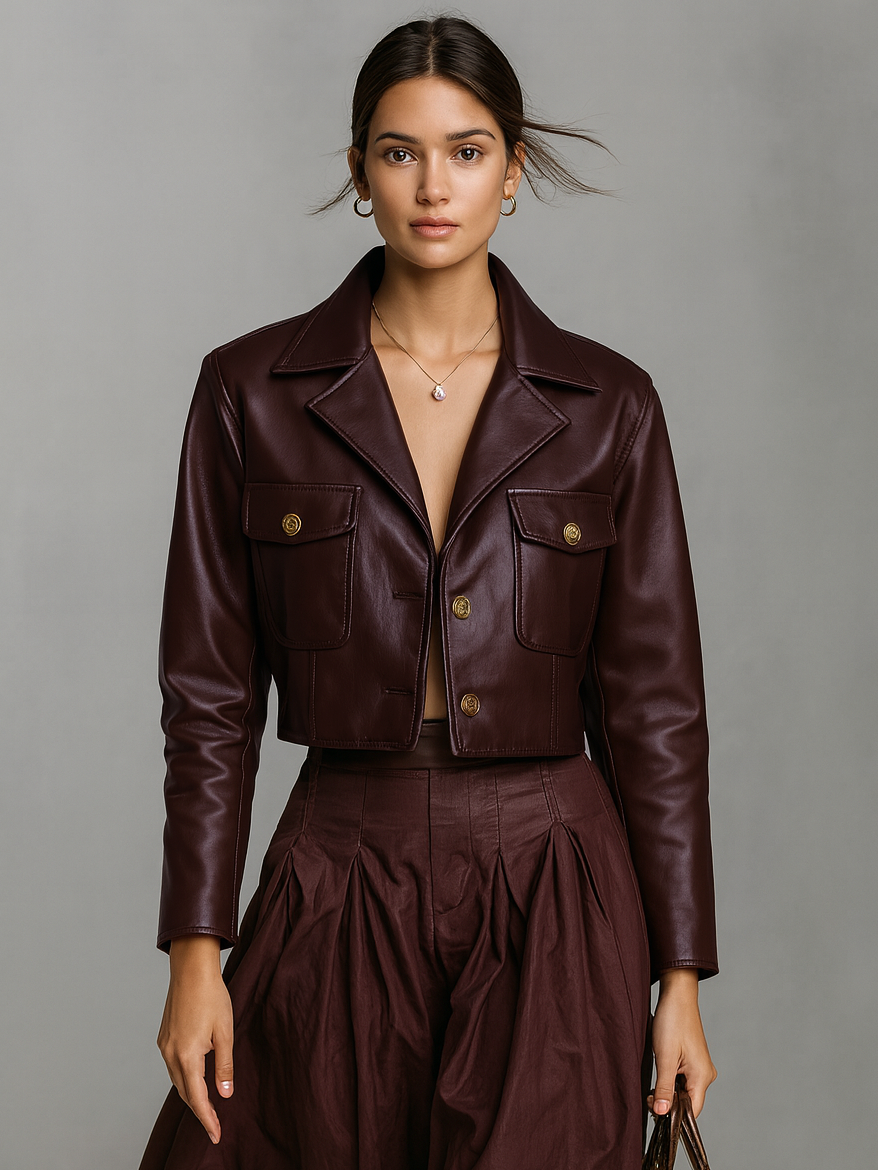 Women's Leather Faux Short Jacket – ModClo