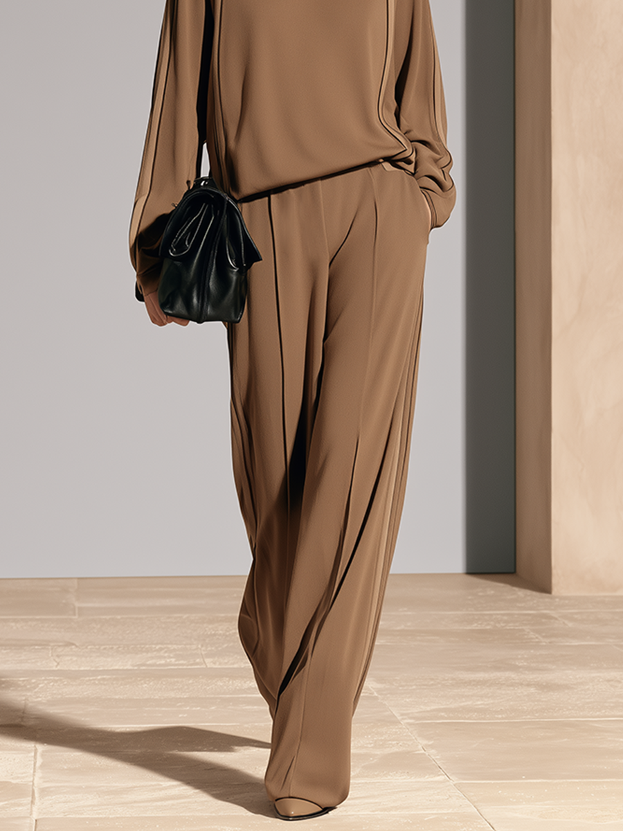 Women's Turtleneck Tailored Business Two-Piece Set – ModClo