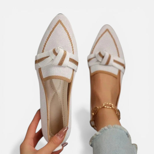 Pointed Knit Ballet Flats – ModClo, view 2
