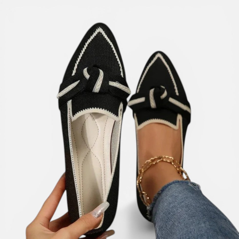 Pointed Knit Ballet Flats – ModClo, view 7
