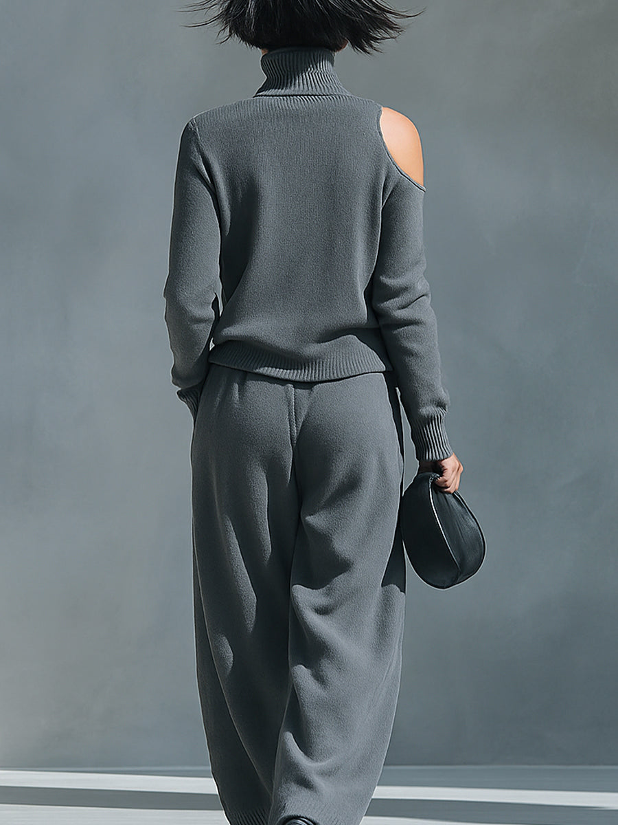 Women's Knit One Shoulder Set – ModClo