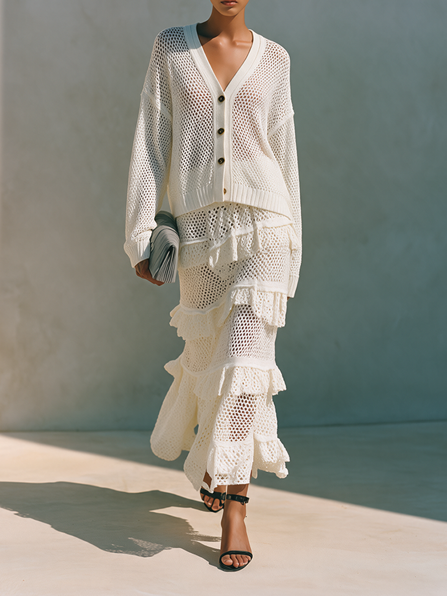 Women's Knit Resort Open Skirt Set – ModClo
