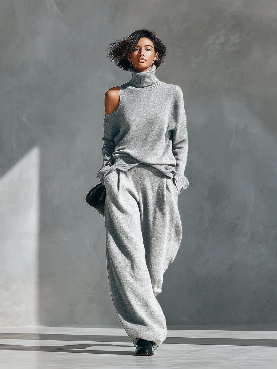 Women's Knit One Shoulder Set – ModClo