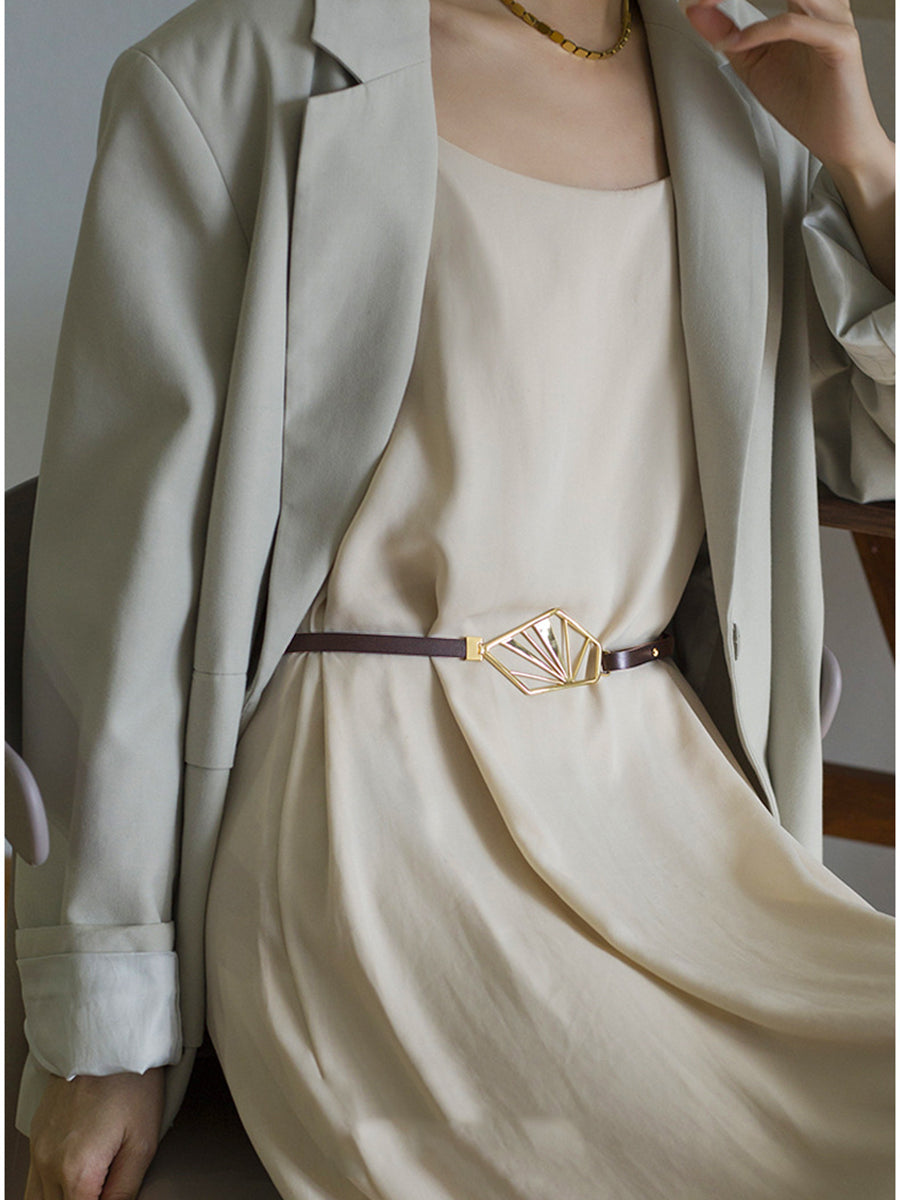 Women's Brown Leather Belt – ModClo