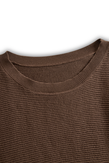 Women's Knit Round Neck Skirt Set – ModClo