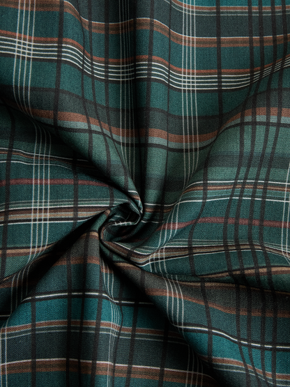 Women's Lapel Plaid Maxi Dress – ModClo