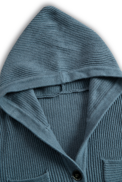 Women's Knit Hooded Slim Fit Maxi Dress – ModClo