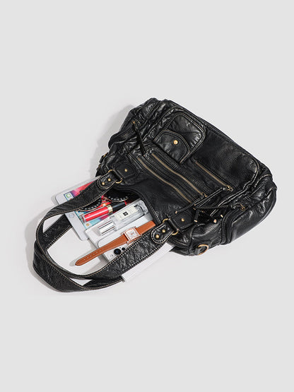 Women's Leather Distressed Multi Handbag – ModClo
