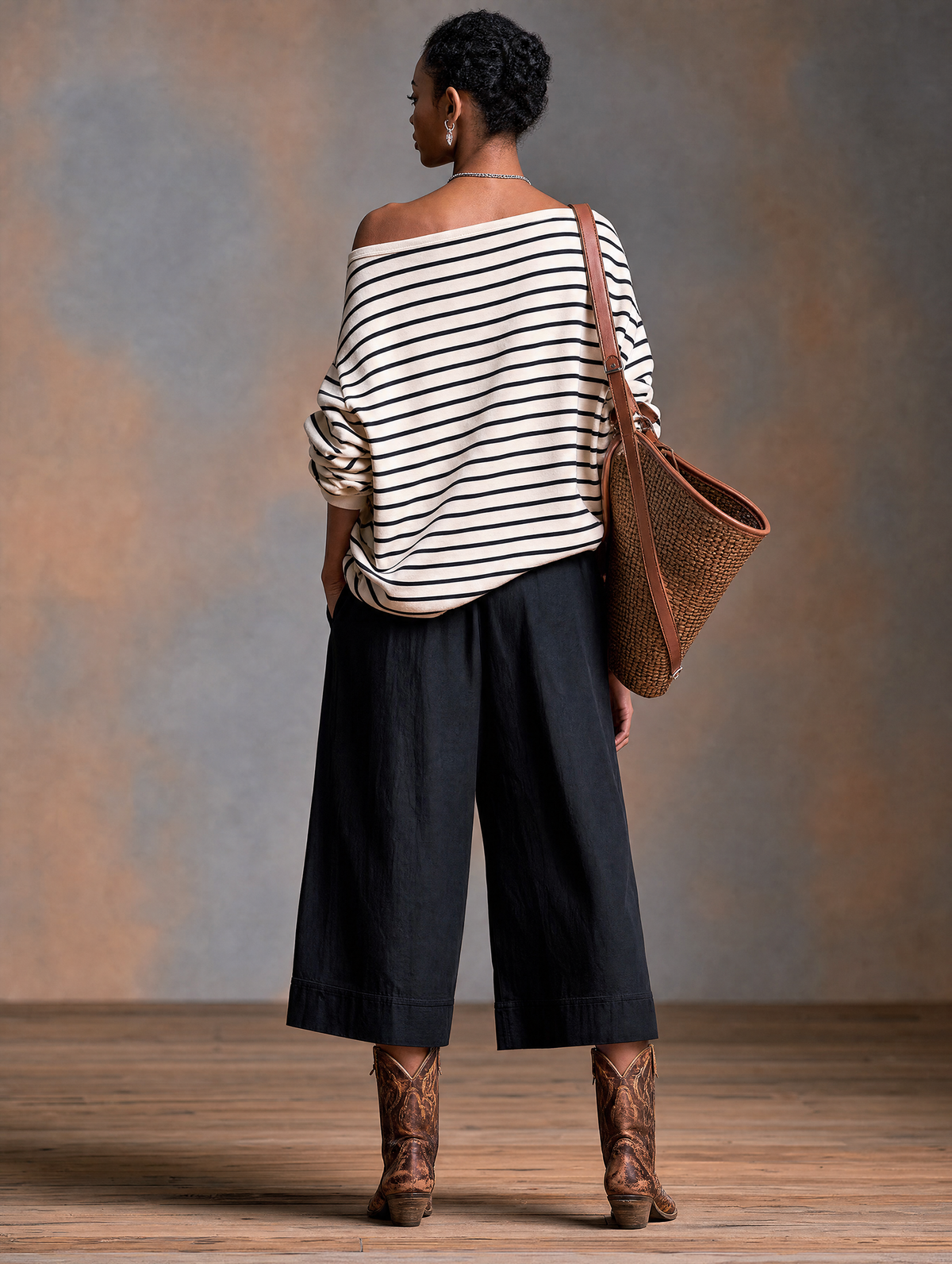 Women's Striped Vintage Trouser Set – ModClo