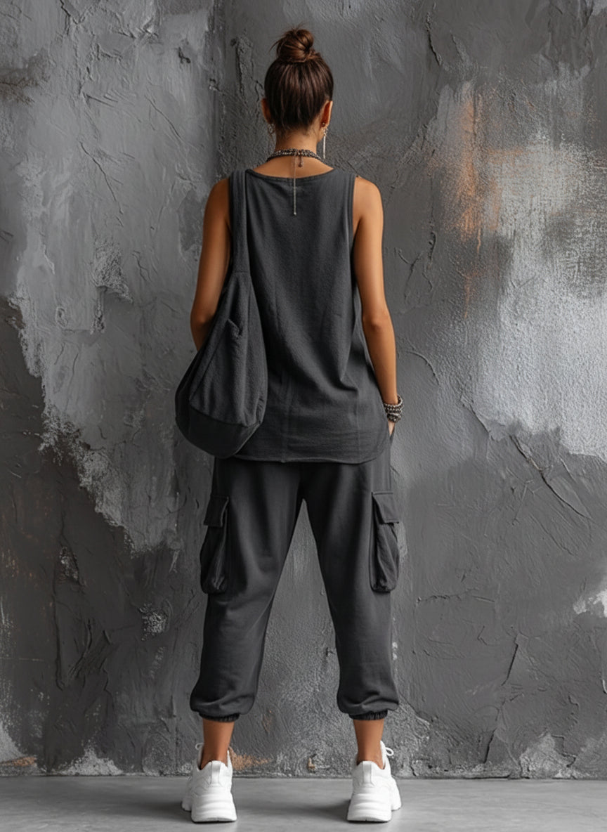 Women's Cotton Utility Cargo Trousers – ModClo