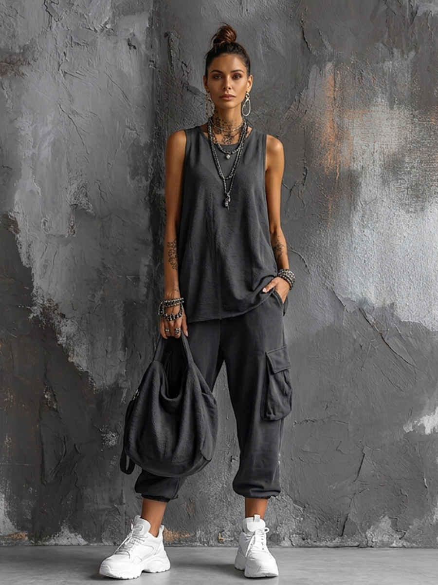 Women's Cotton Utility Cargo Trousers – ModClo