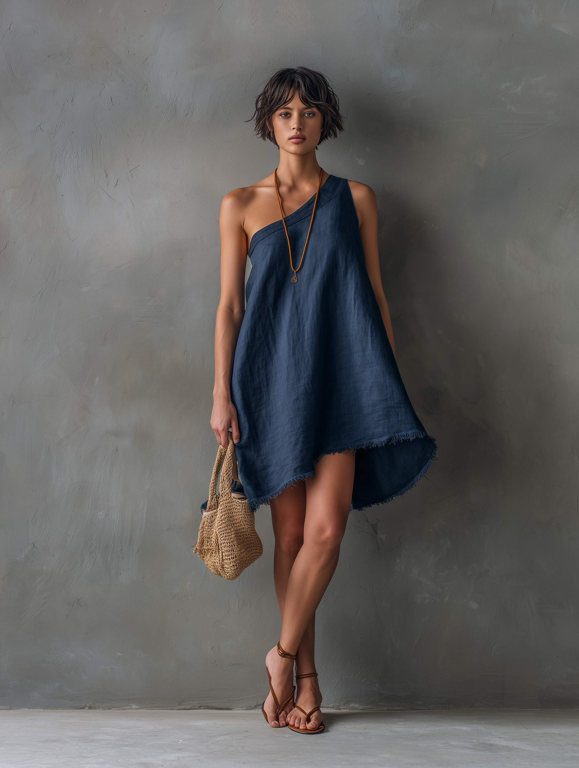 Women's Linen Sleeveless Mini Dress – ModClo