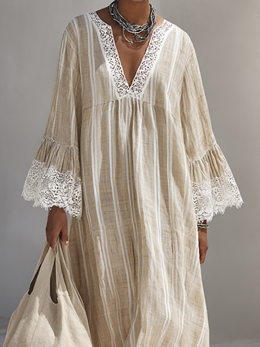 Women's White Lace Maxi Dress – ModClo