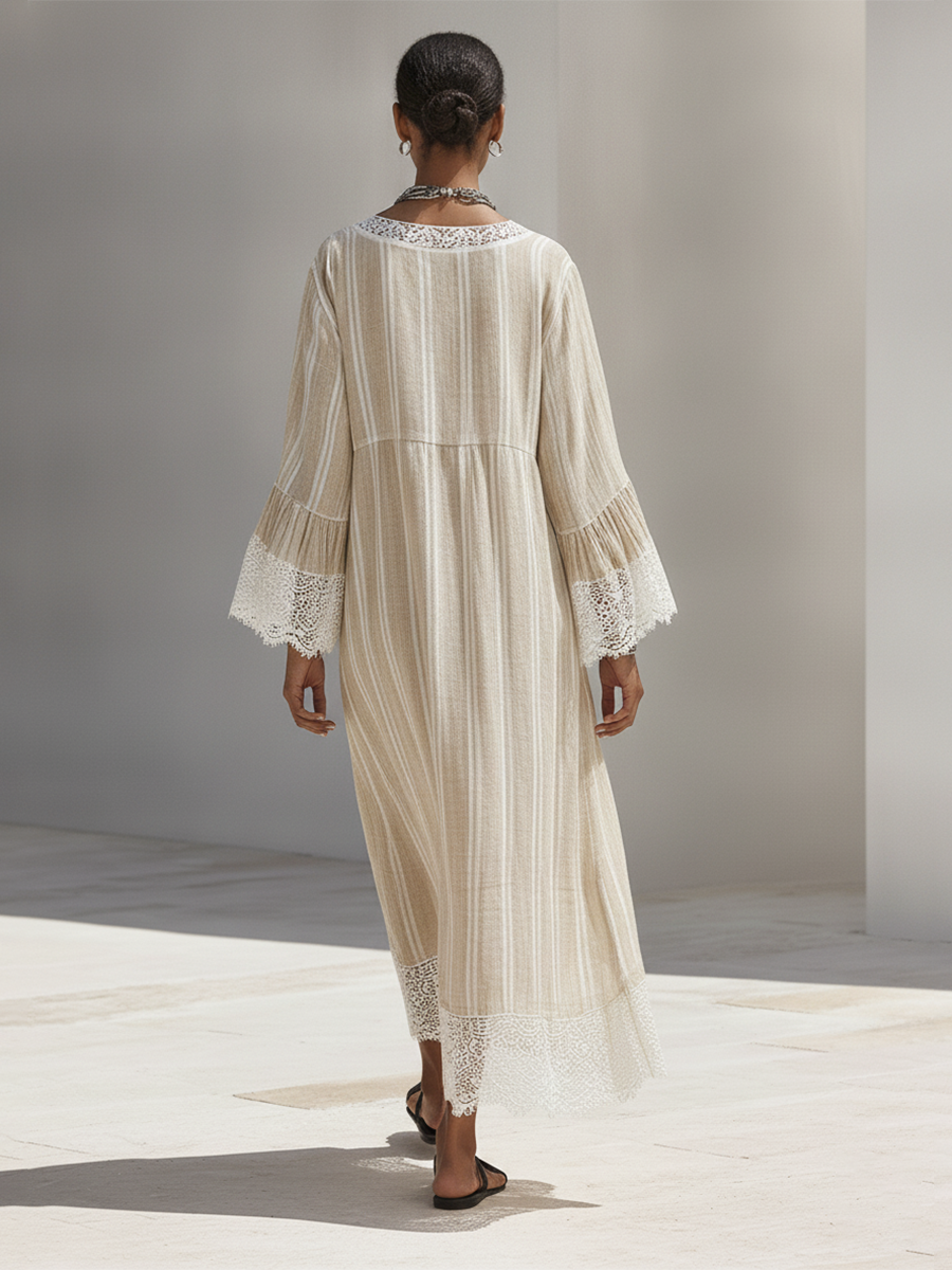 Women's White Lace Maxi Dress – ModClo
