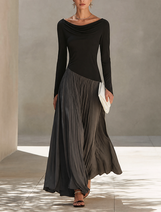 Women's Two Tone Color Maxi Dress – ModClo