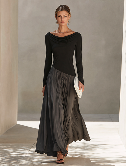Women's Two Tone Color Maxi Dress – ModClo
