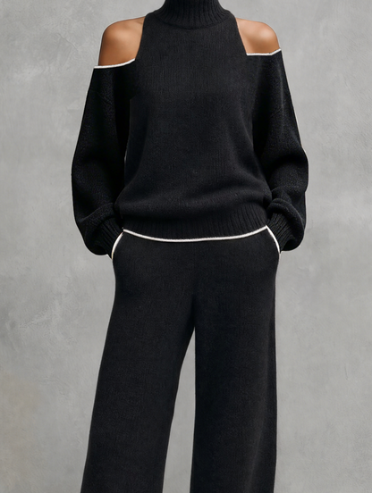 Women's Black Knit Set – ModClo