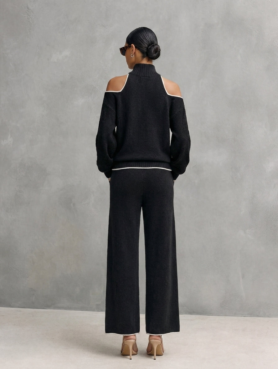 Women's Black Knit Set – ModClo