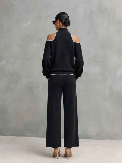 Women's Black Knit Set – ModClo
