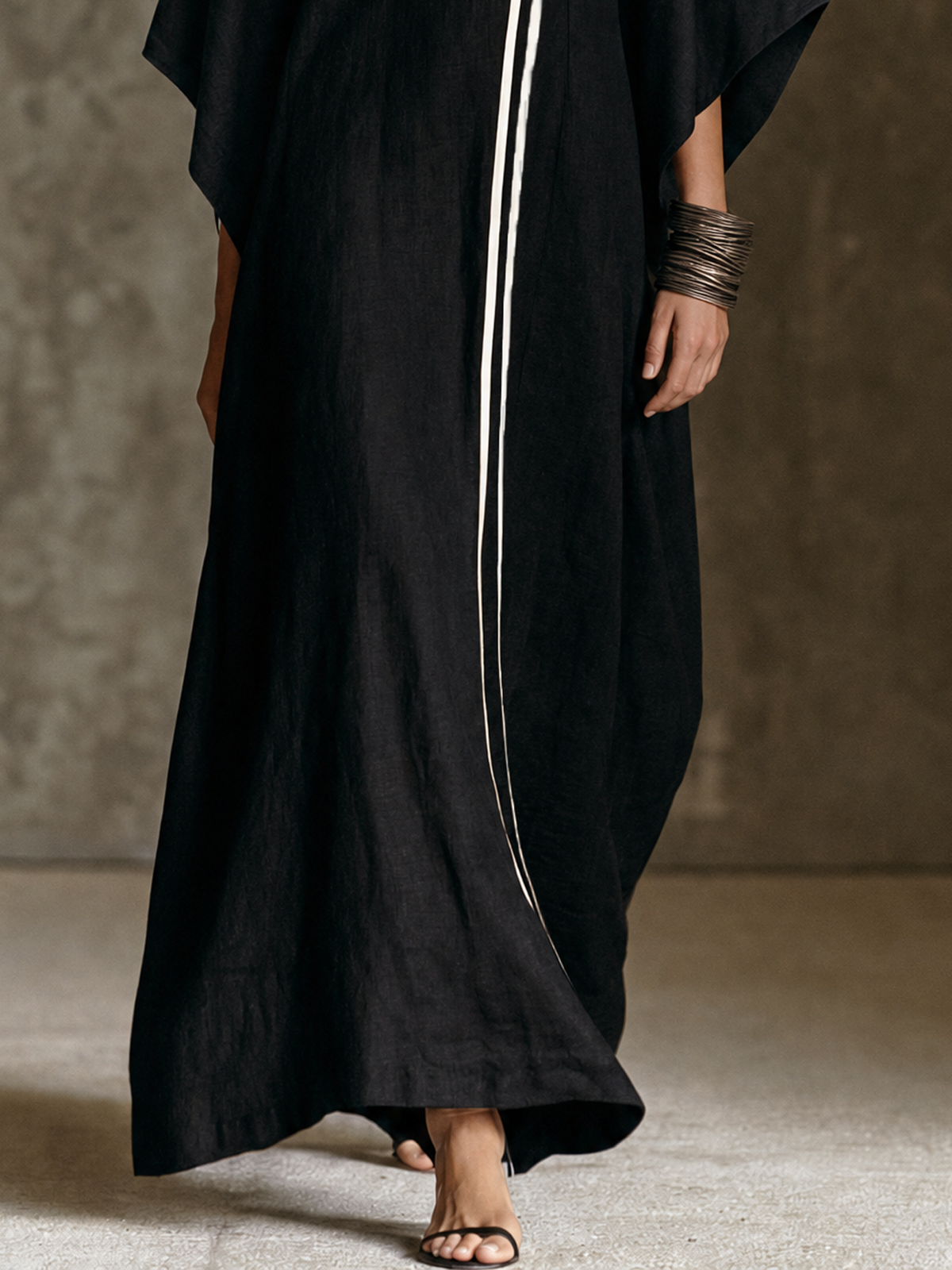 Women's Batwing Mock Neck Maxi Dress – ModClo