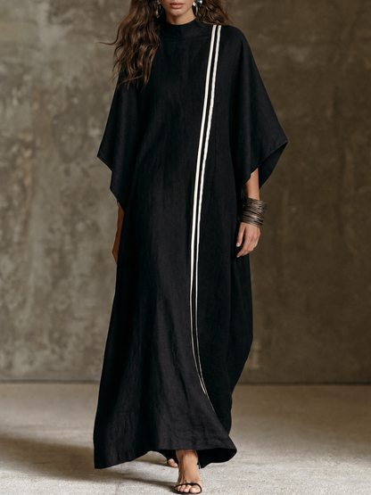 Women's Batwing Mock Neck Maxi Dress – ModClo