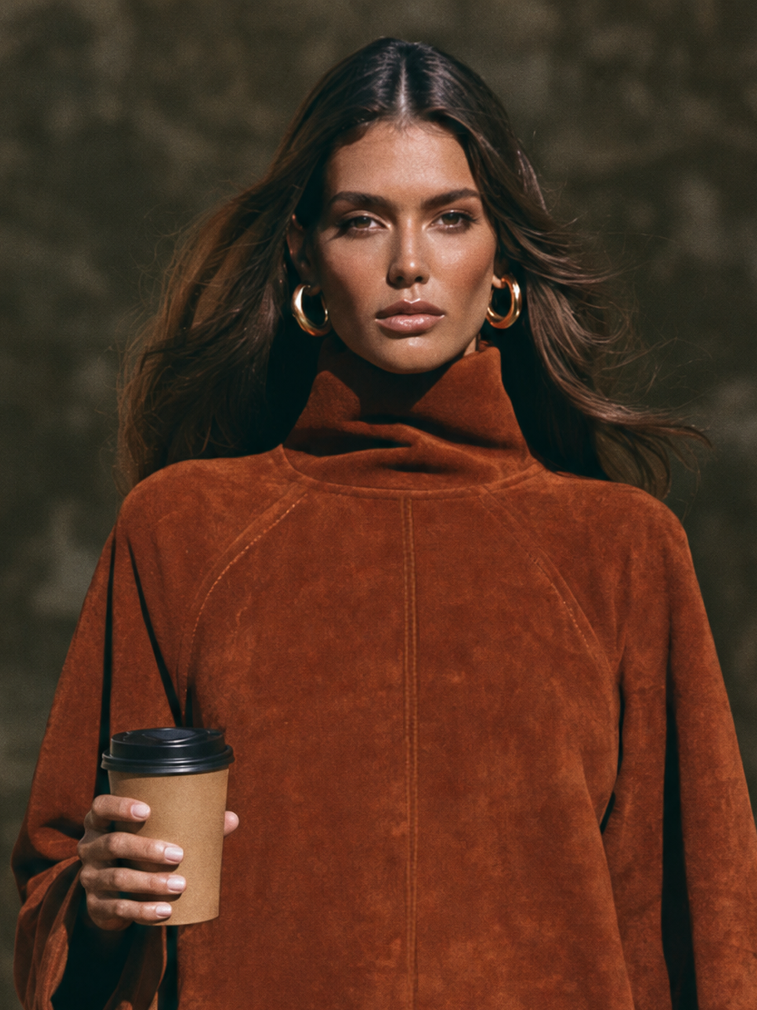 Women's Suede Faux Mock Mini Dress – ModClo