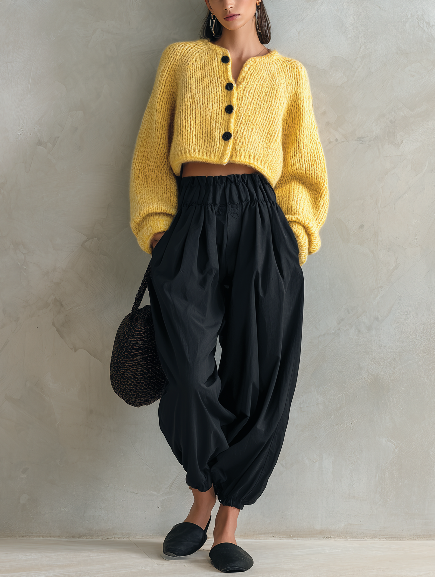 Women's Black Knit Set – ModClo